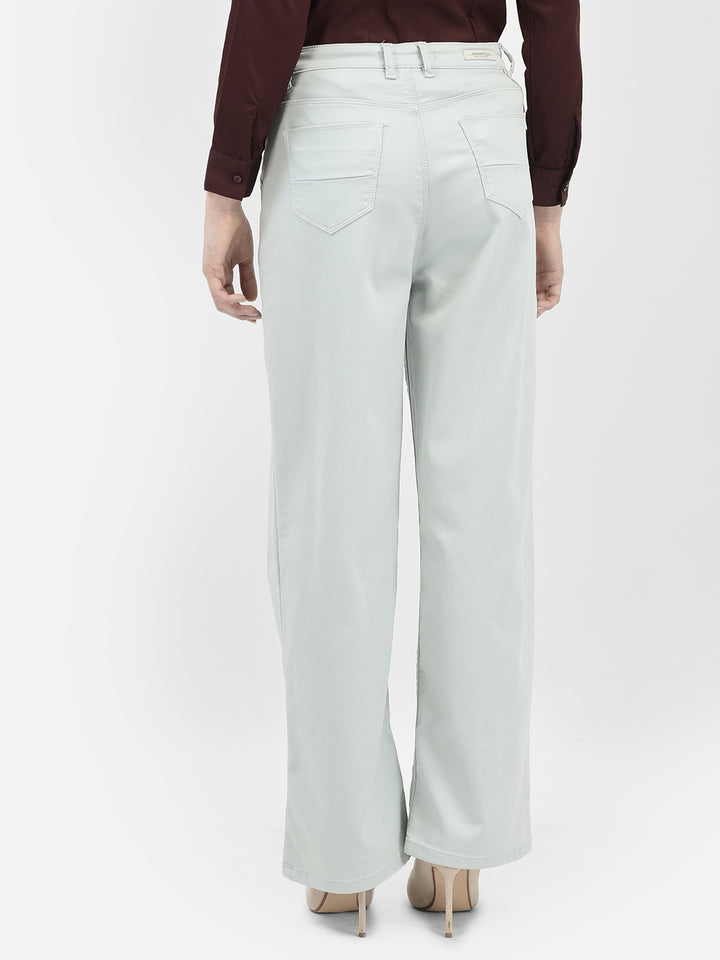 Grey Straight Jeans-Women Jeans-Crimsoune Club