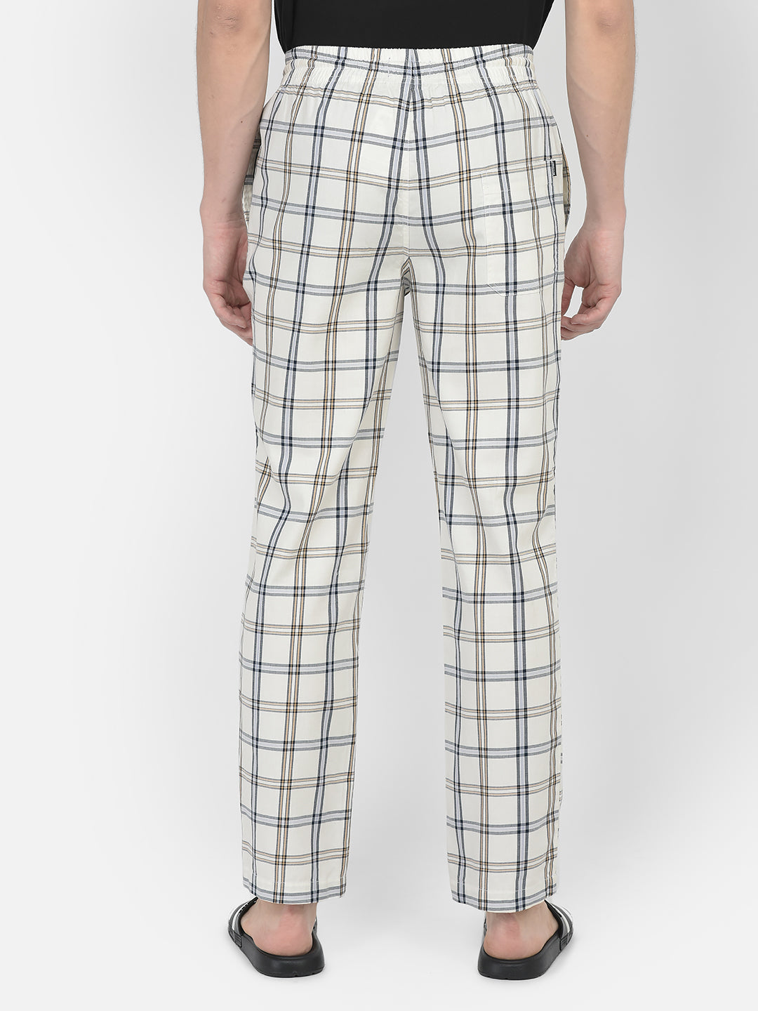 White Flannel Lounge Pants-Men Lounge Pants-Crimsoune Club