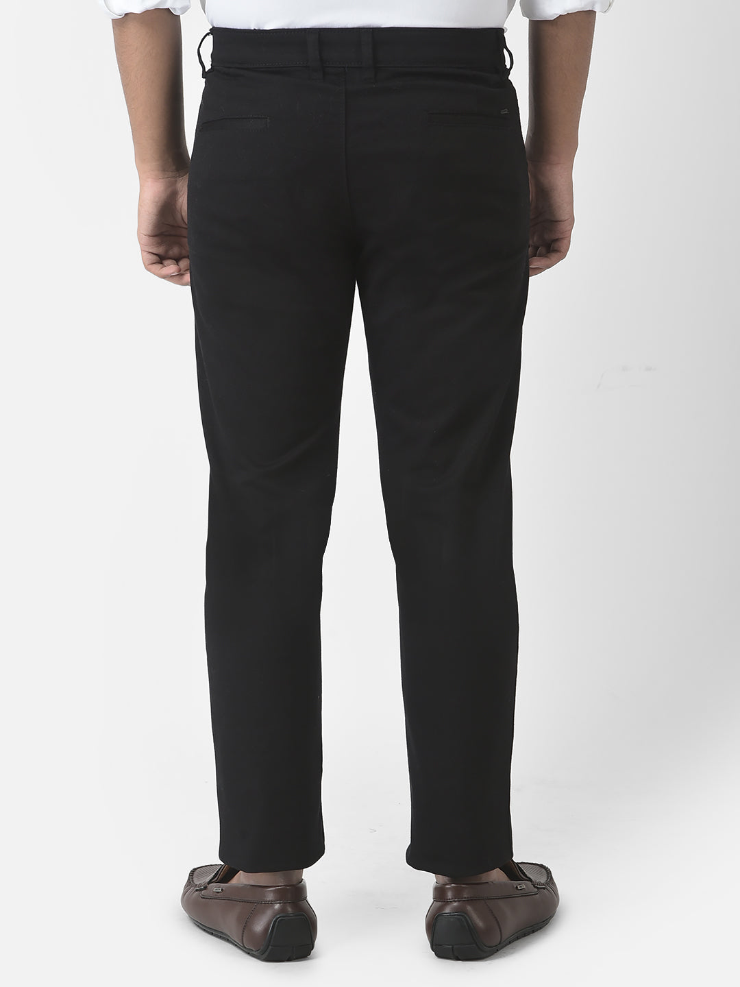 Black Chino Trousers-Boys Trousers-Crimsoune Club