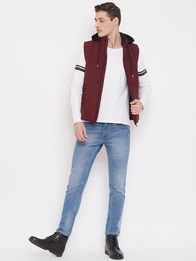 Solid Red Jacket-Mens Jackets-Crimsoune Club