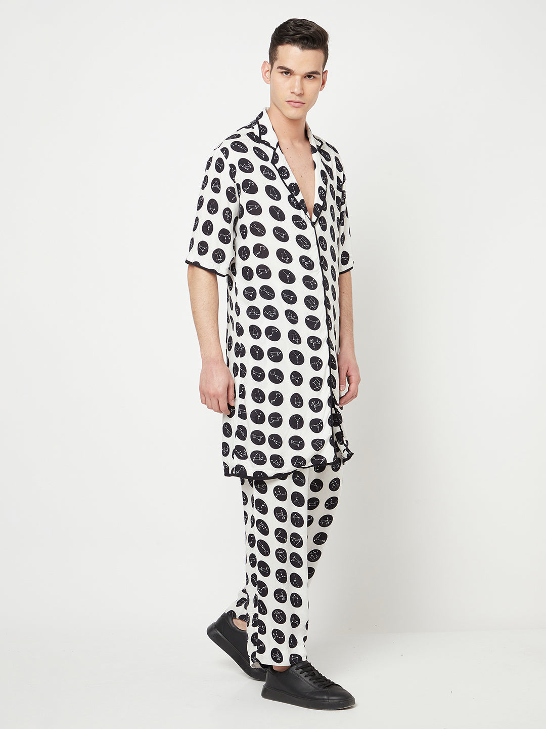 Nikhil Thampi Longline Blazer-Men Blazers-Crimsoune Club