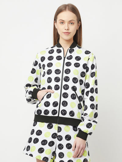 Polka Parka Jacket-Women Jackets-Crimsoune Club