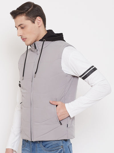 Solid Grey Jacket-Mens Jackets-Crimsoune Club