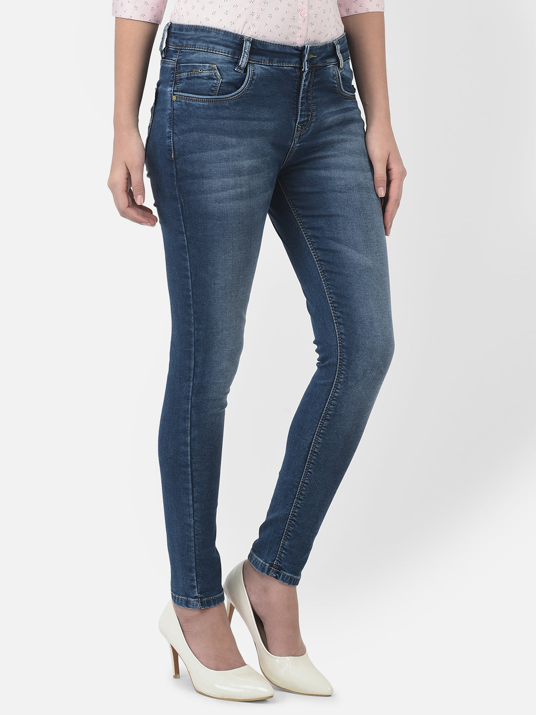 Blue Faded Jeans Crimsoune Club
