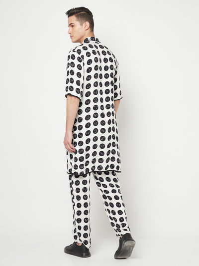 Nikhil Thampi Longline Blazer-Men Blazers-Crimsoune Club