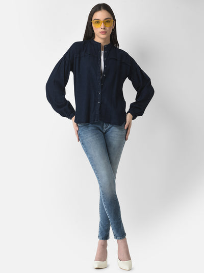 Skinny Fitting Blue Jeans-Women Jeans-Crimsoune Club