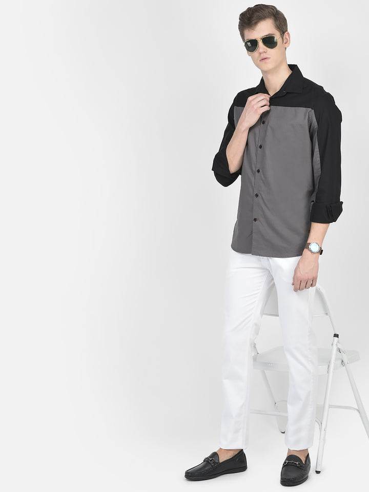 Classic White Trousers-Men Trousers-Crimsoune Club