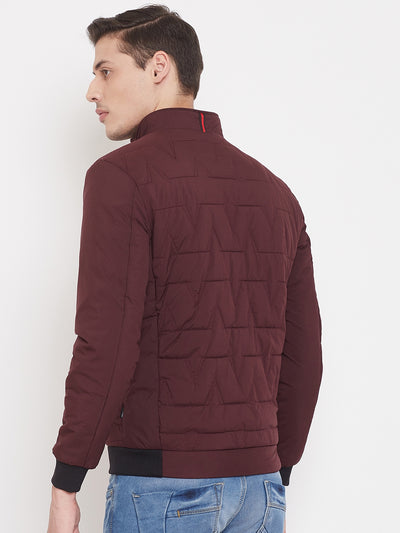 Solid Maroon Jacket-Mens Jackets-Crimsoune Club