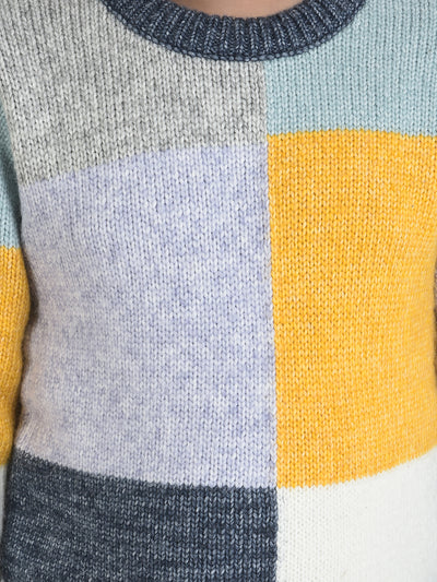 Colour-Blocked Sweater-Boys Sweaters-Crimsoune Club