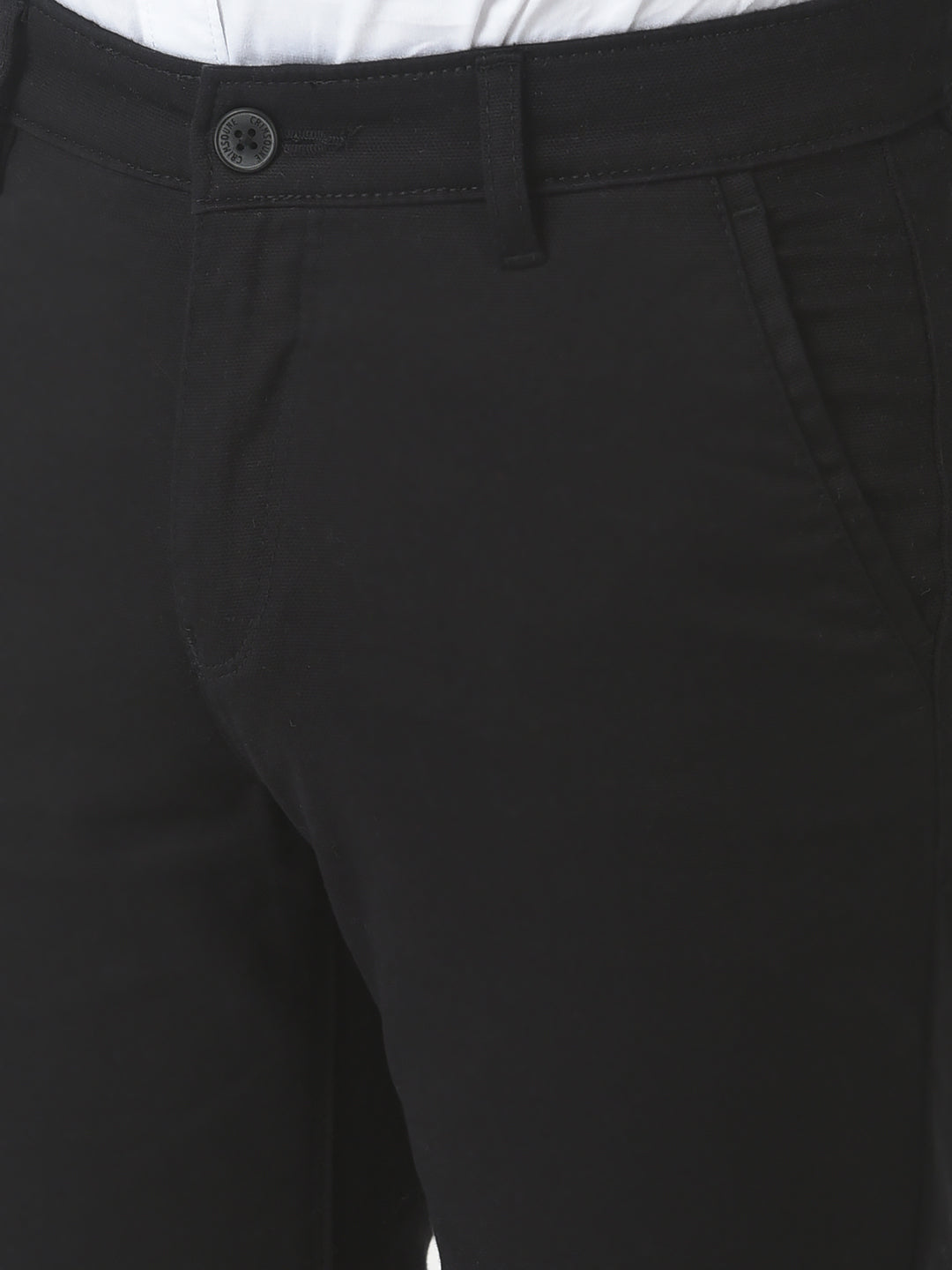 Black Chino Trousers-Boys Trousers-Crimsoune Club