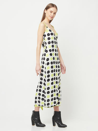 Neon Polka Dot Wrap Dress-Women Dresses-Crimsoune Club