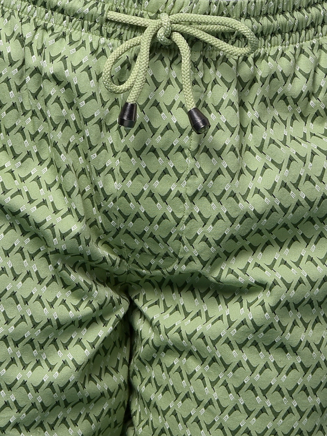 Green Printed 100% Cotton Lounge Shorts-Boys Lounge Shorts-Crimsoune Club