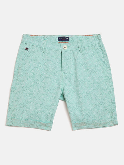 Green Printed Shorts-Boys Shorts-Crimsoune Club