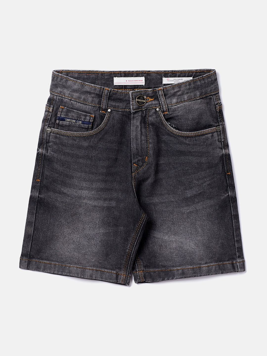 Classic Wash Kids Denim Shorts-Boys Shorts-Crimsoune Club