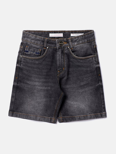 Classic Wash Kids Denim Shorts-Boys Shorts-Crimsoune Club