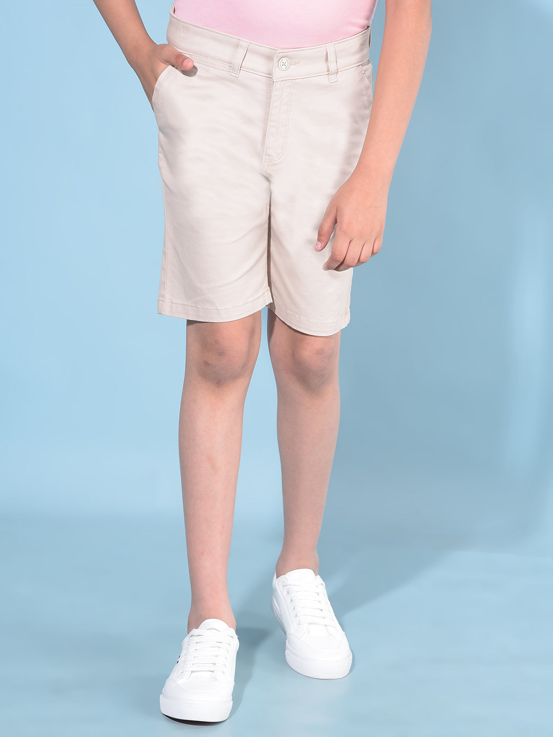 Khaki Shorts-Boys Shorts-Crimsoune Club