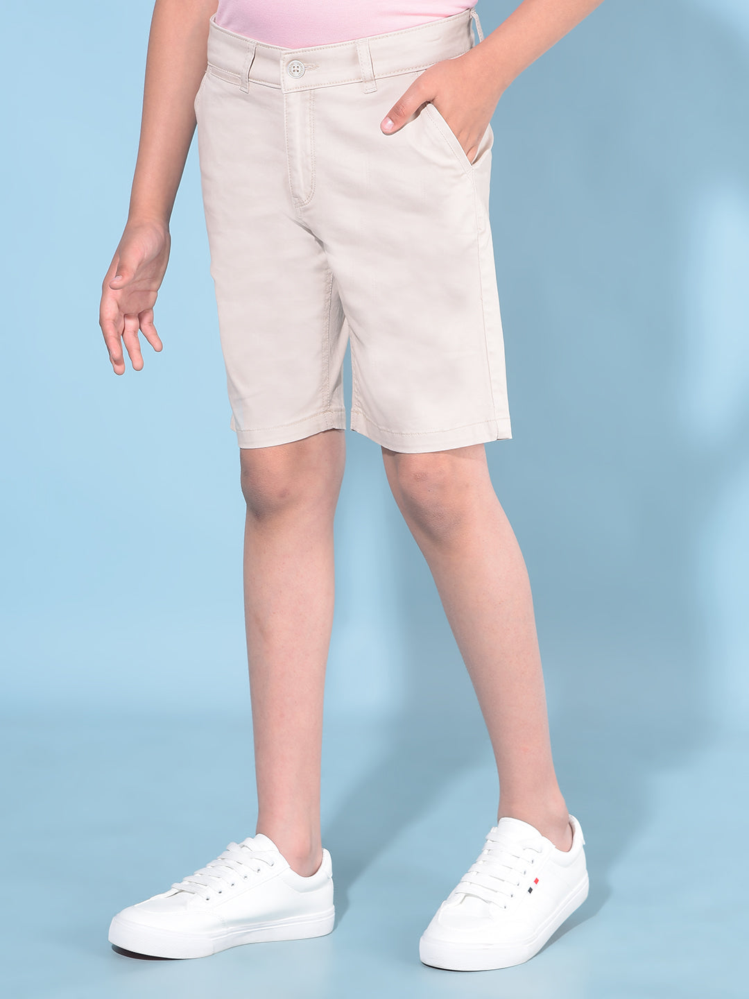 Khaki Shorts-Boys Shorts-Crimsoune Club