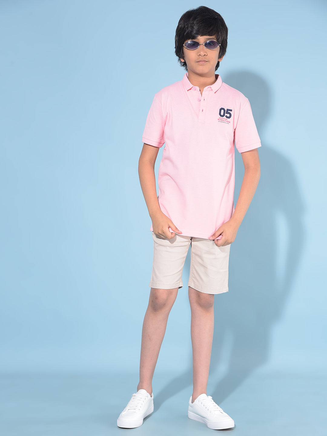 Khaki Shorts-Boys Shorts-Crimsoune Club