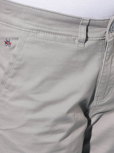 Grey 100% Cotton Shorts-Boys Shorts-Crimsoune Club