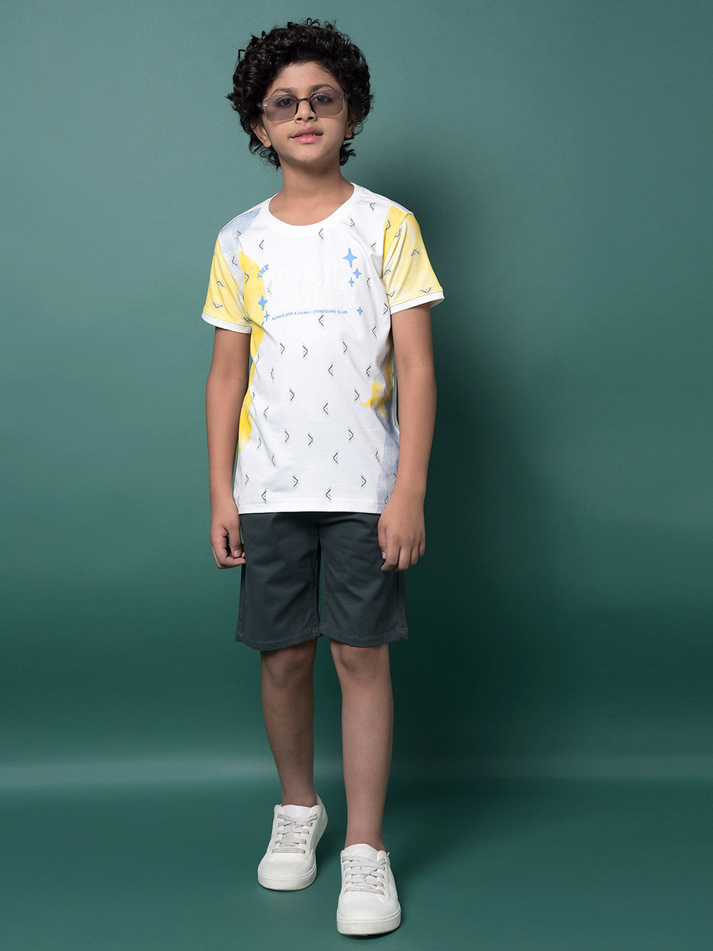 Green Shorts-Boys Shorts-Crimsoune Club