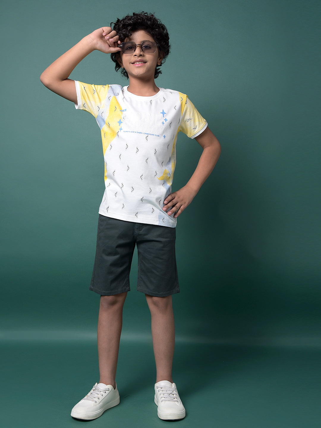 Green Shorts-Boys Shorts-Crimsoune Club