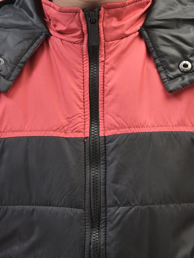 Red Colourblocked Jacket-Boys Jackets-Crimsoune Club