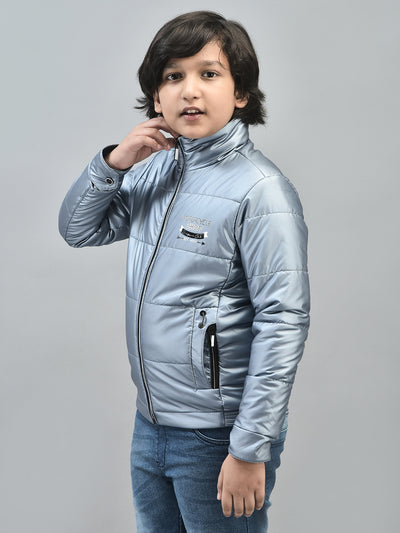 Blue Puffer Jacket-Boys Jackets-Crimsoune Club