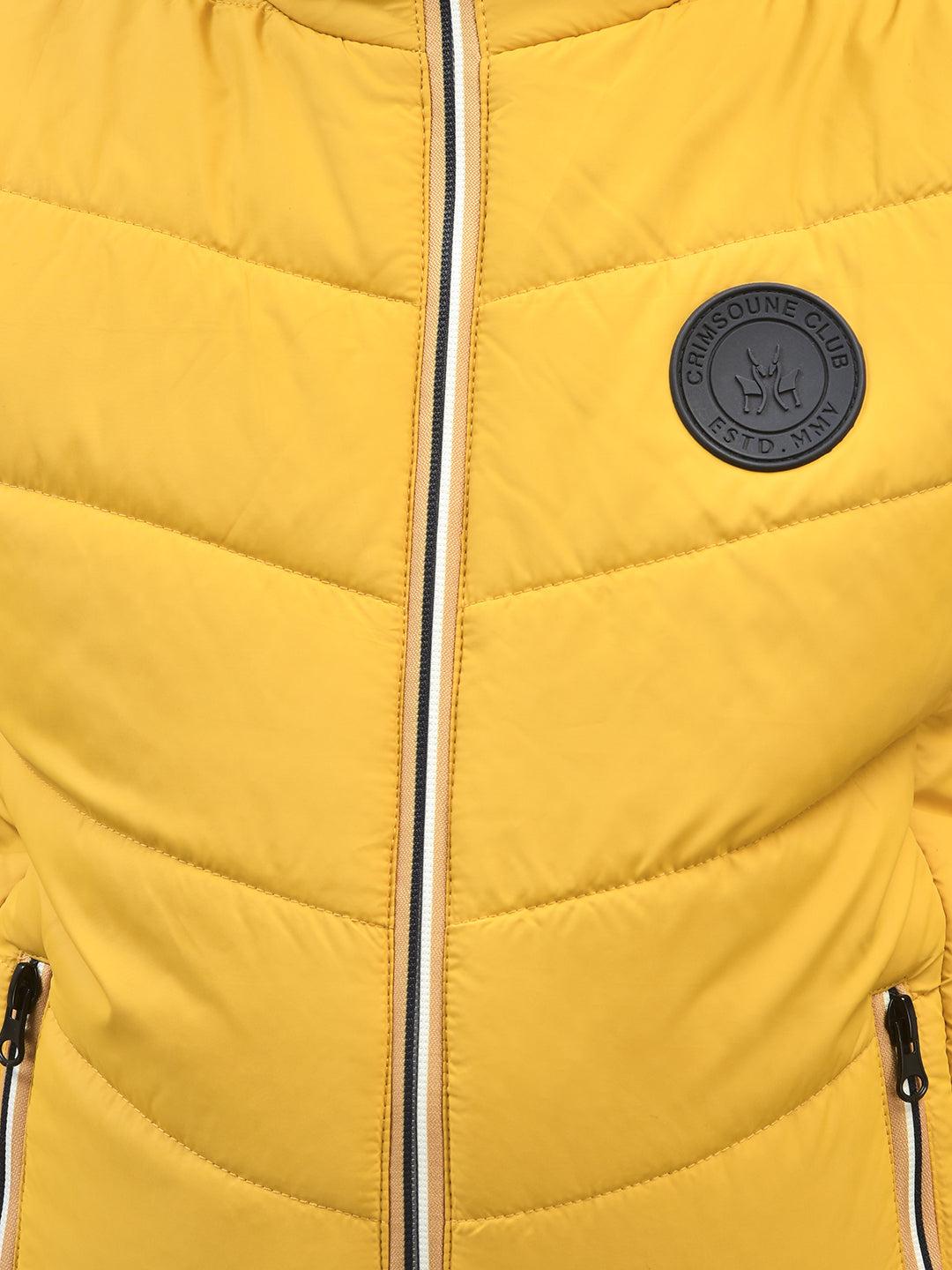 Yellow Sleeveless Hooded Puffer Jacket-Boys Jackets-Crimsoune Club