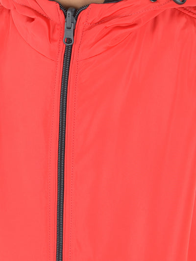Red Reversible Hooded Neck Quilted Jacket-Boys Jackets-Crimsoune Club