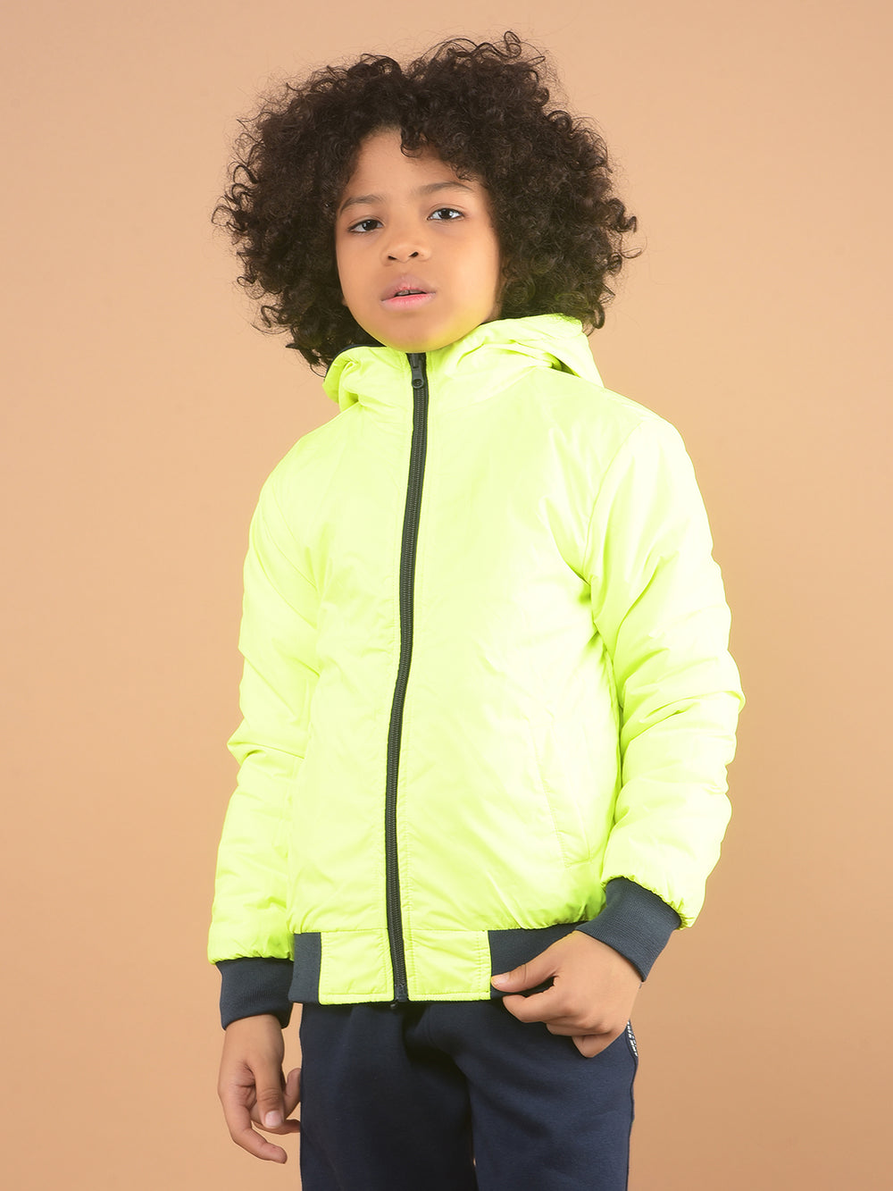 Navy Blue Hooded Reversible Jacket-Boy Jackets-Crimsoune Club