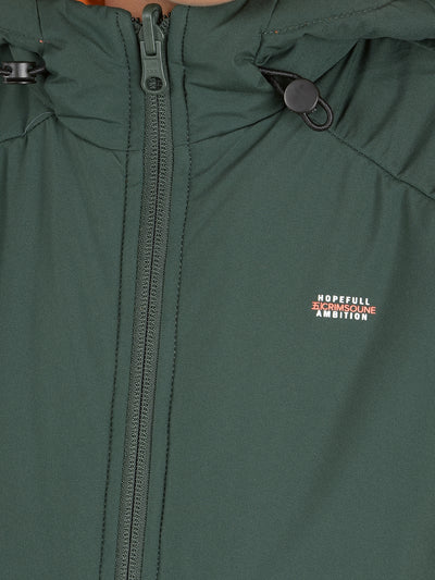 Green Reversible Hooded Neck Quilted Jacket-Boys Jackets-Crimsoune Club