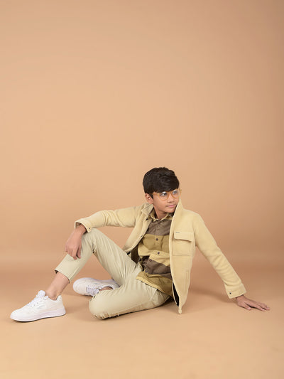 Beige Corduroy Shacket-Boys Shackets-Crimsoune Club