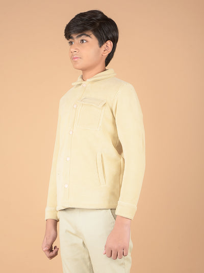 Beige Corduroy Shacket-Boys Shackets-Crimsoune Club