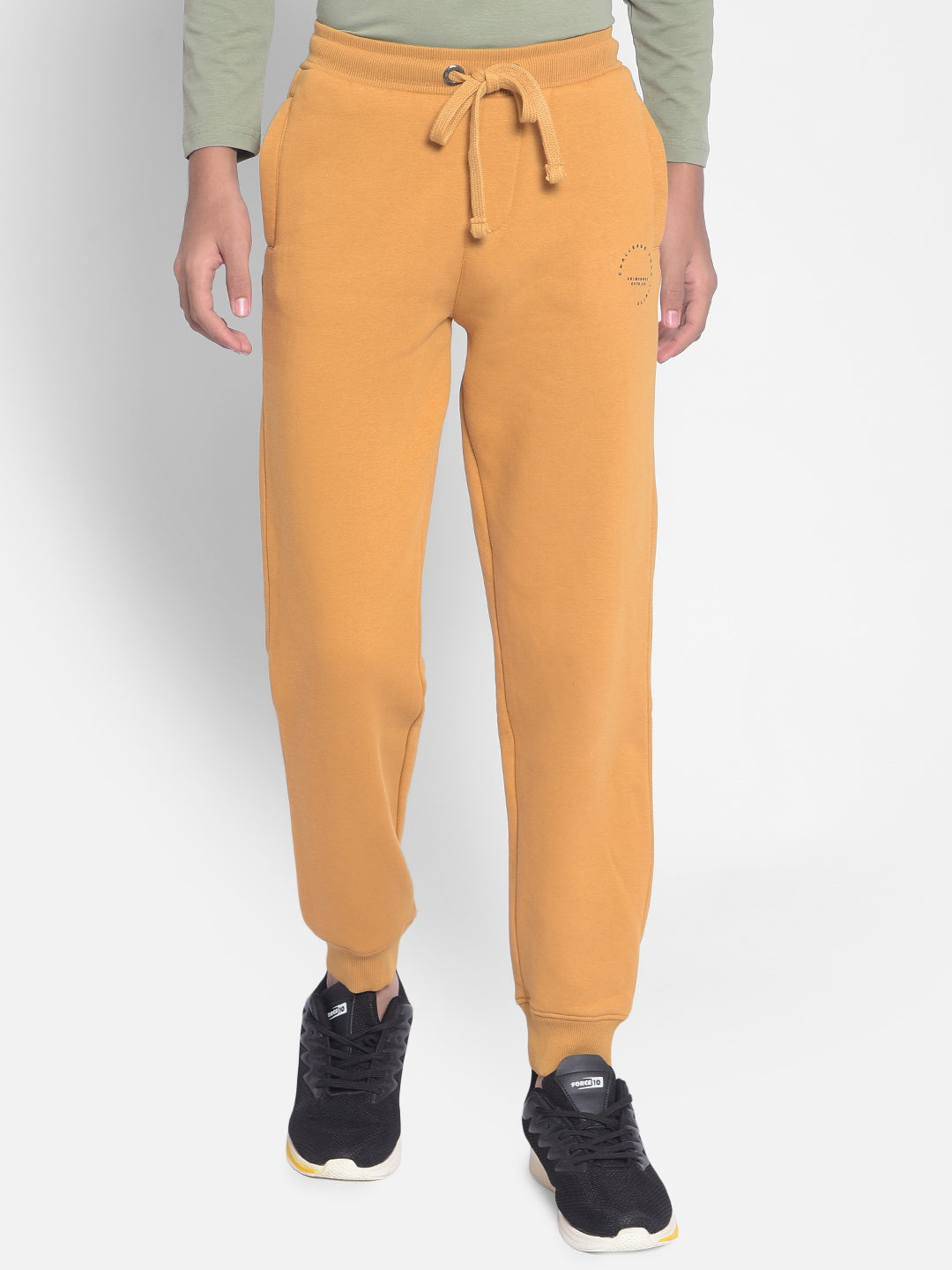 Mustard Joggers-Boys Joggers-Crimsoune Club