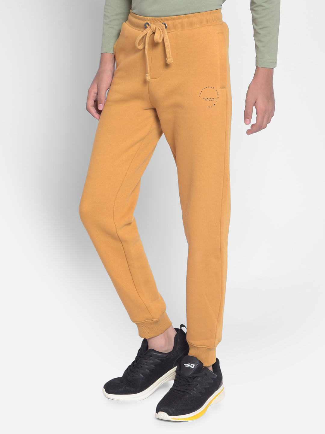 Mustard Joggers-Boys Joggers-Crimsoune Club