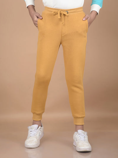 Mustard Joggers-Boys Joggers-Crimsoune Club