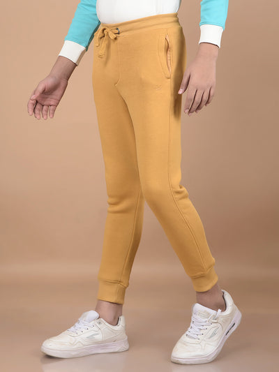 Mustard Joggers-Boys Joggers-Crimsoune Club