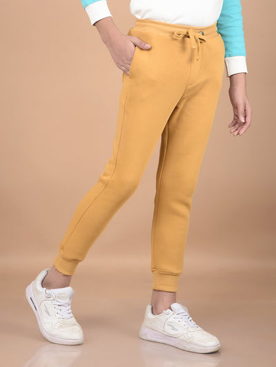 Mustard Joggers-Boys Joggers-Crimsoune Club