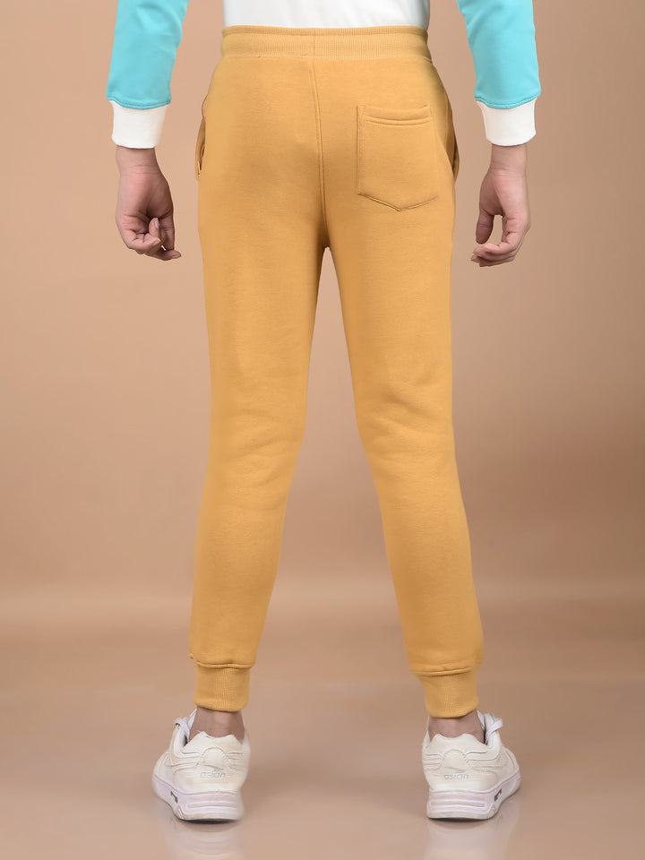 Mustard Joggers-Boys Joggers-Crimsoune Club