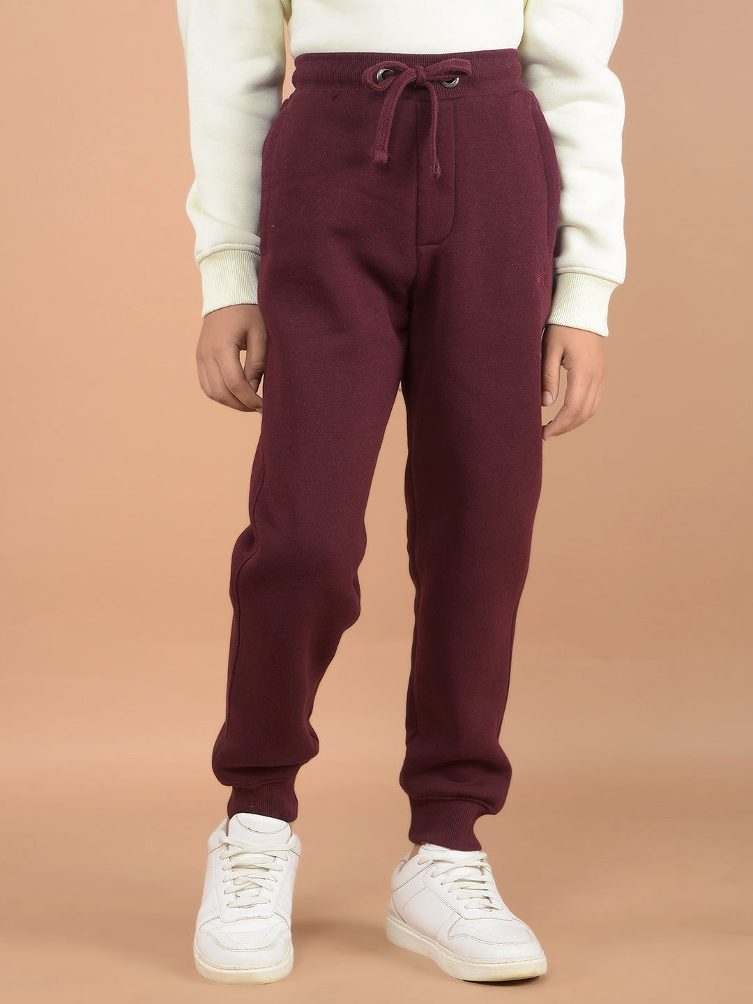 Wine Joggers-Boys Joggers-Crimsoune Club