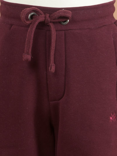 Wine Joggers-Boys Joggers-Crimsoune Club