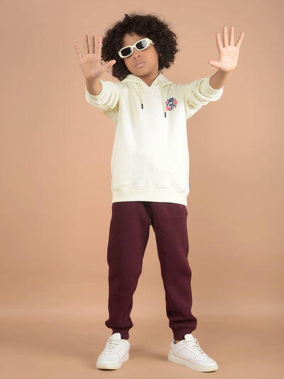 Wine Joggers-Boys Joggers-Crimsoune Club