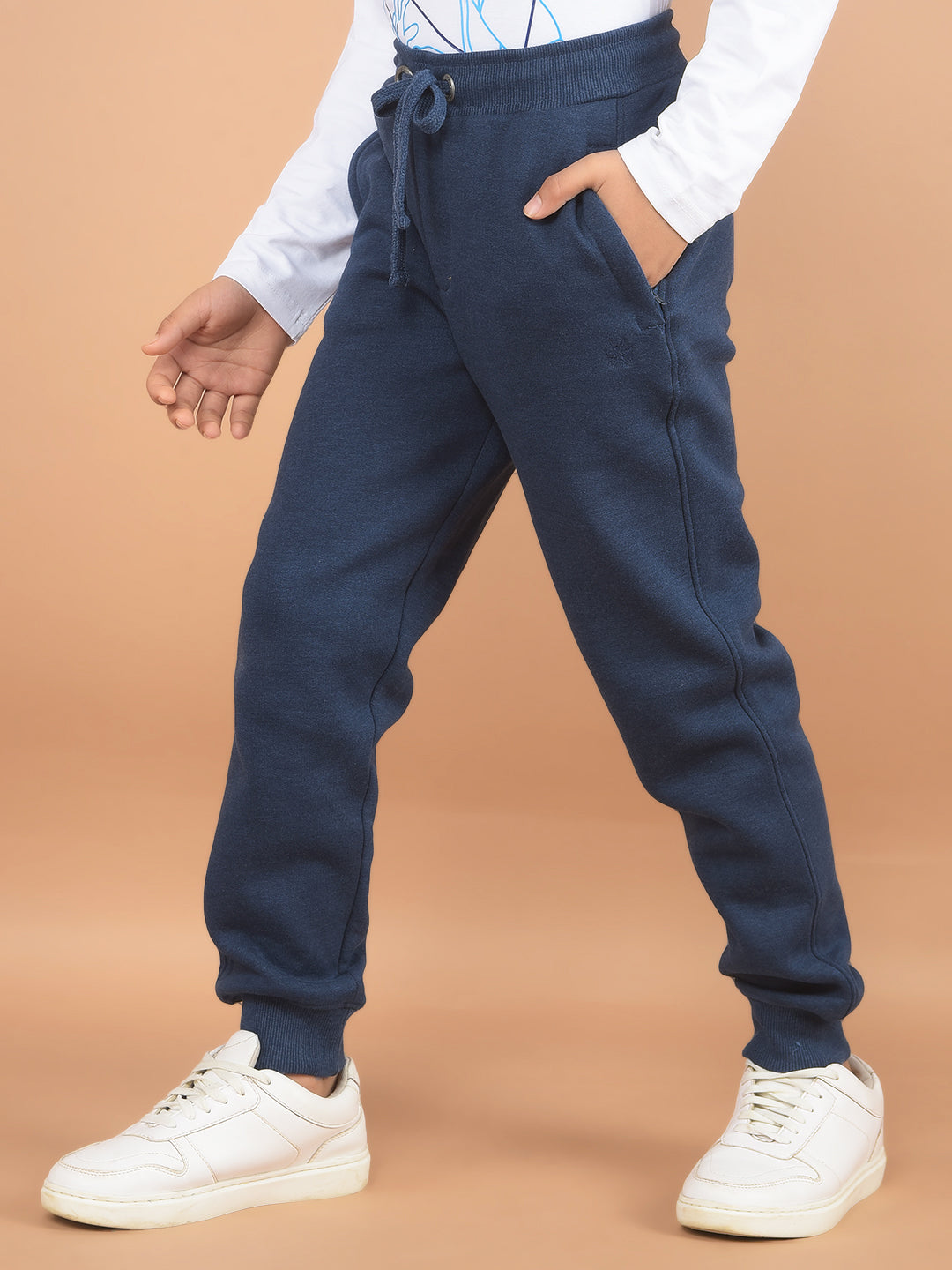 Blue Joggers-Boy Joggers-Crimsoune Club