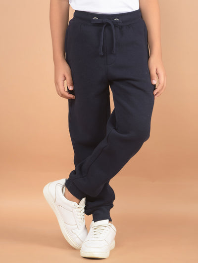 Navy Blue Joggers-Boy Joggers-Crimsoune Club