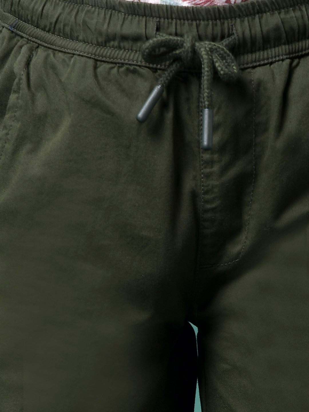 Olive 100% Cotton Cargo Trousers-Boys Trousers-Crimsoune Club