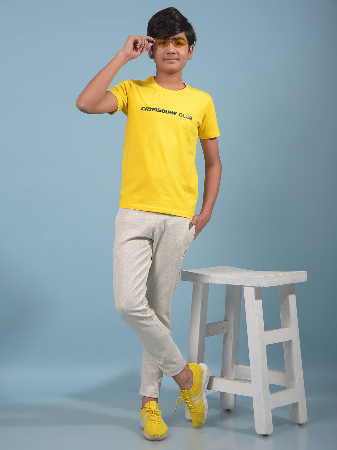 Grey Trackpants-Boys Trackpants-Crimsoune Club