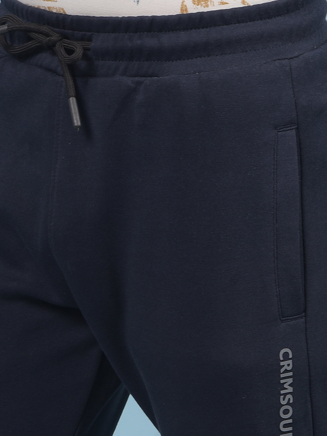 Navy Blue Trackpants-Boys Trackpants-Crimsoune Club