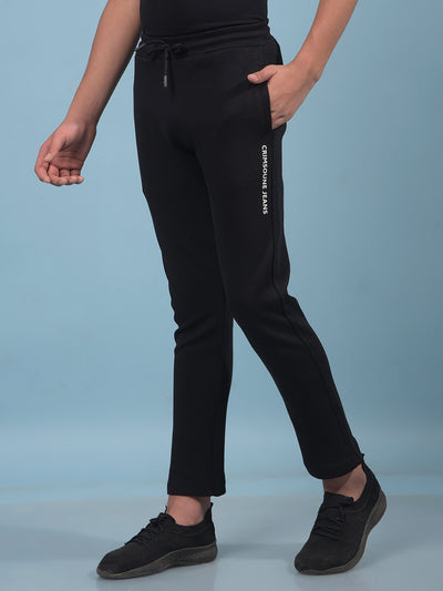 Black Trackpants-Boys Trackpants-Crimsoune Club