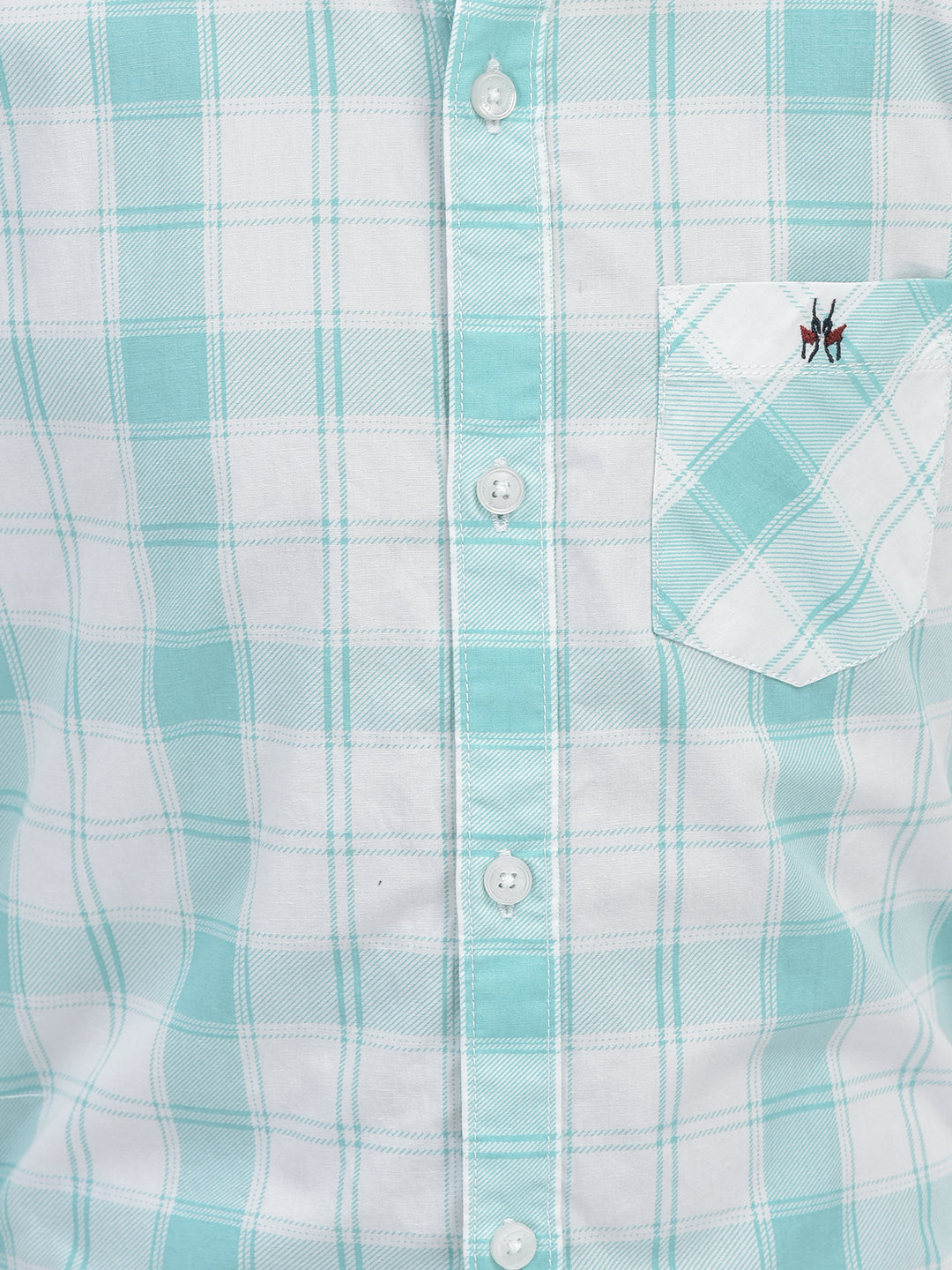 Checked Green Shirt-Boys Shirts-Crimsoune Club