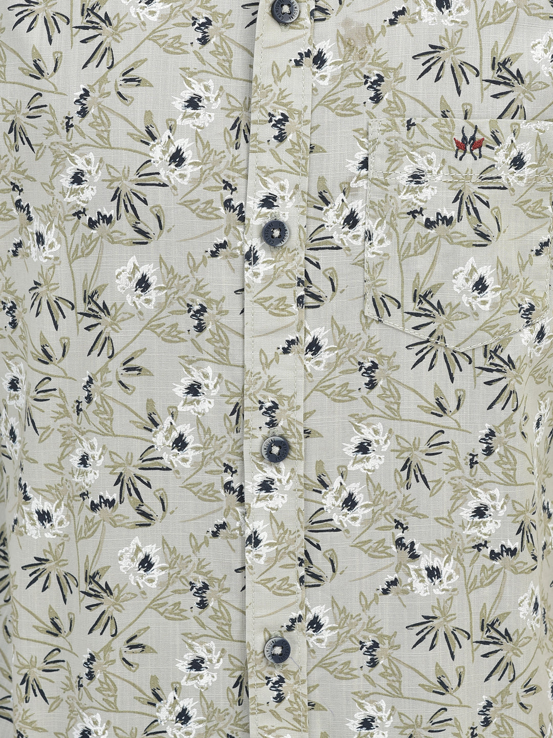 Floral Print Grey Shirt-Boys Shirts-Crimsoune Club